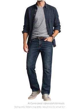 BOSS Orange Hugo Boss Straight Leg Jeans Dark Wash Designer Denim 34